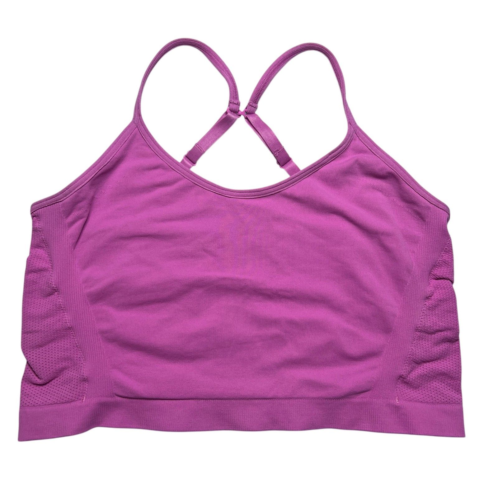 Z By Zella Seamless Longline Sports Bralette Pink Xxl Racerback Adjustable